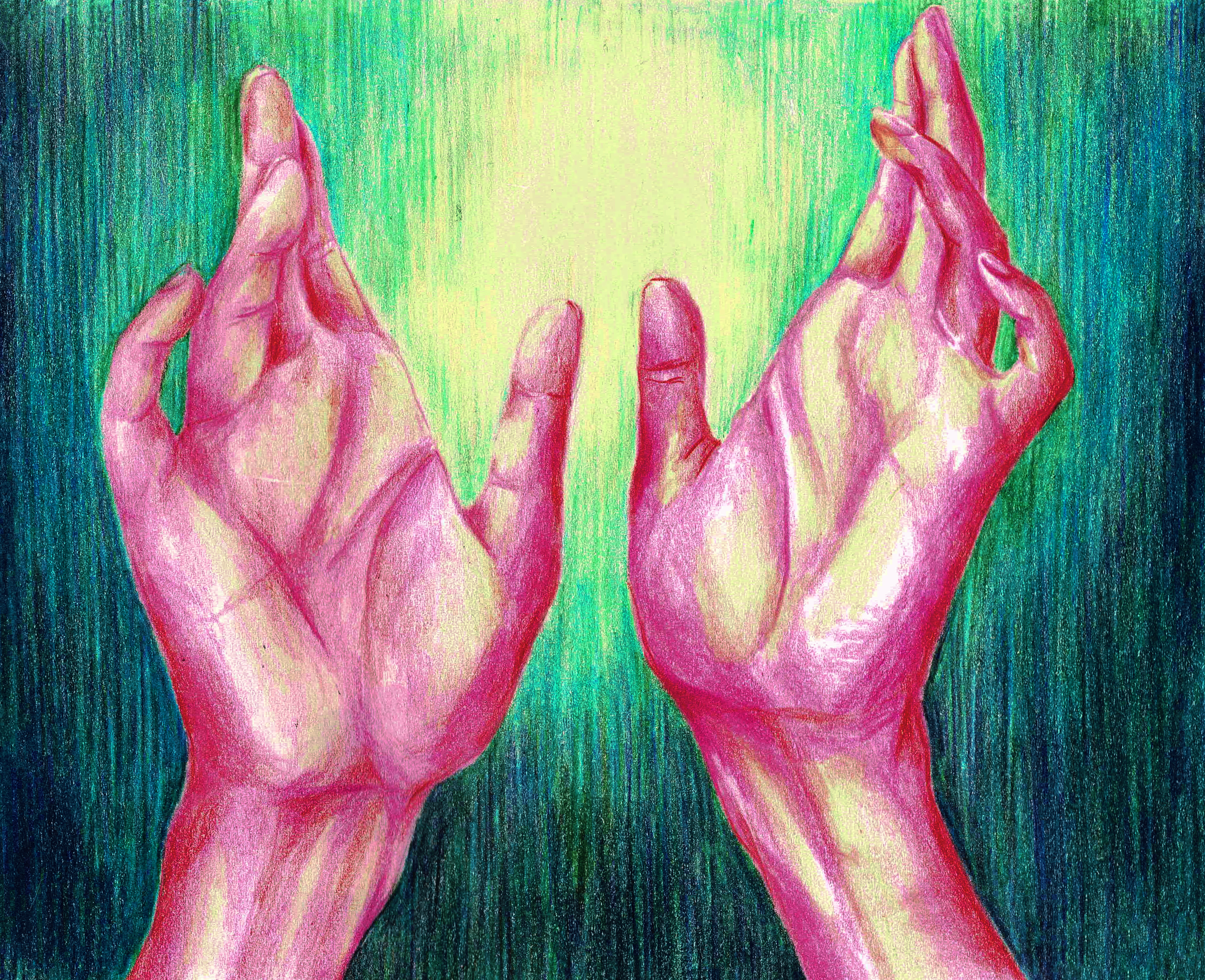 illustration mains lumiere